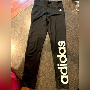 Adidas size s bold logo leggings high rise